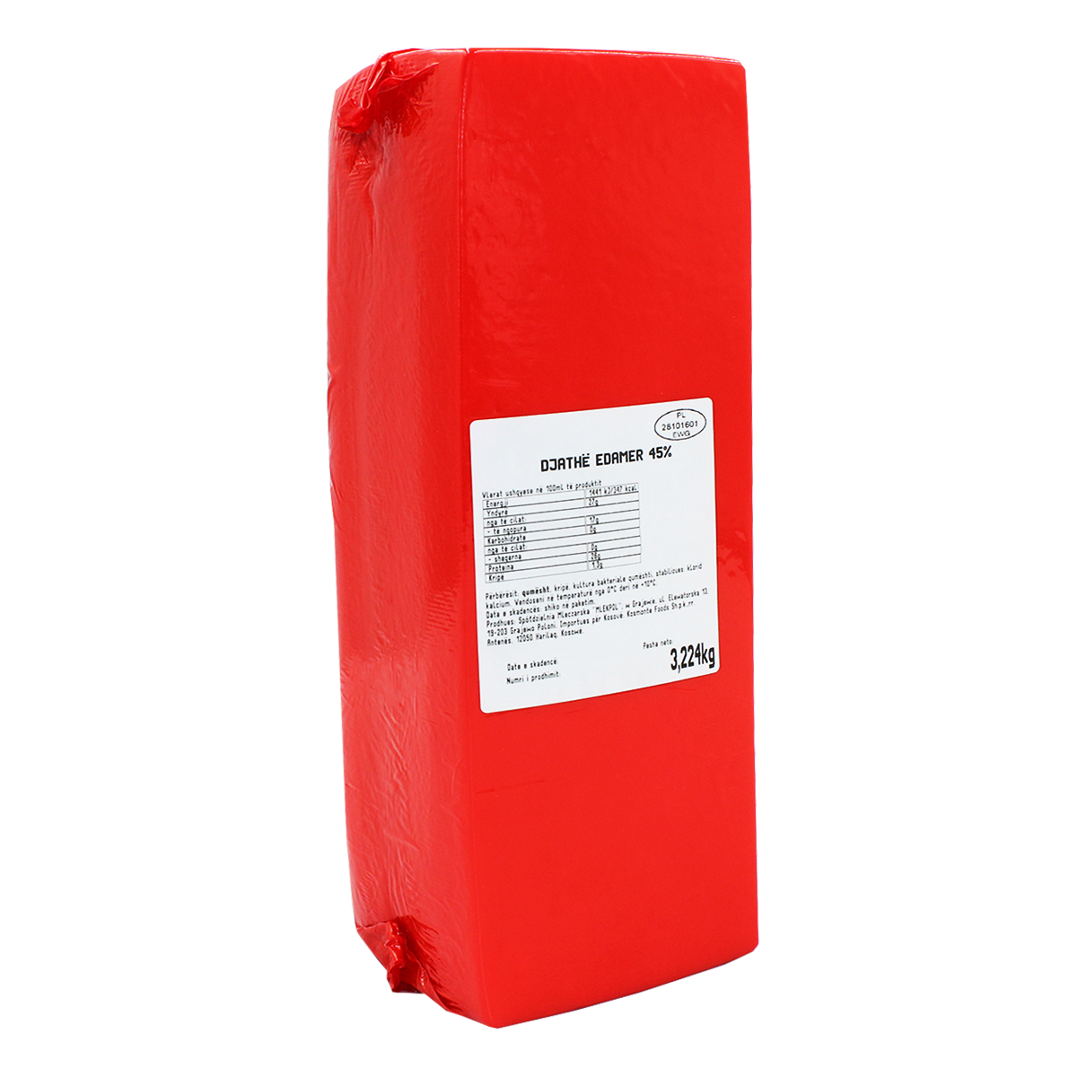 Kosmonte Foods - Edamer 45%, 5/ca.3.5kg