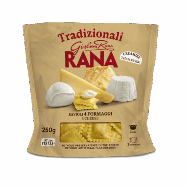 Rana-Ravioli me 4 djathra 8/250g