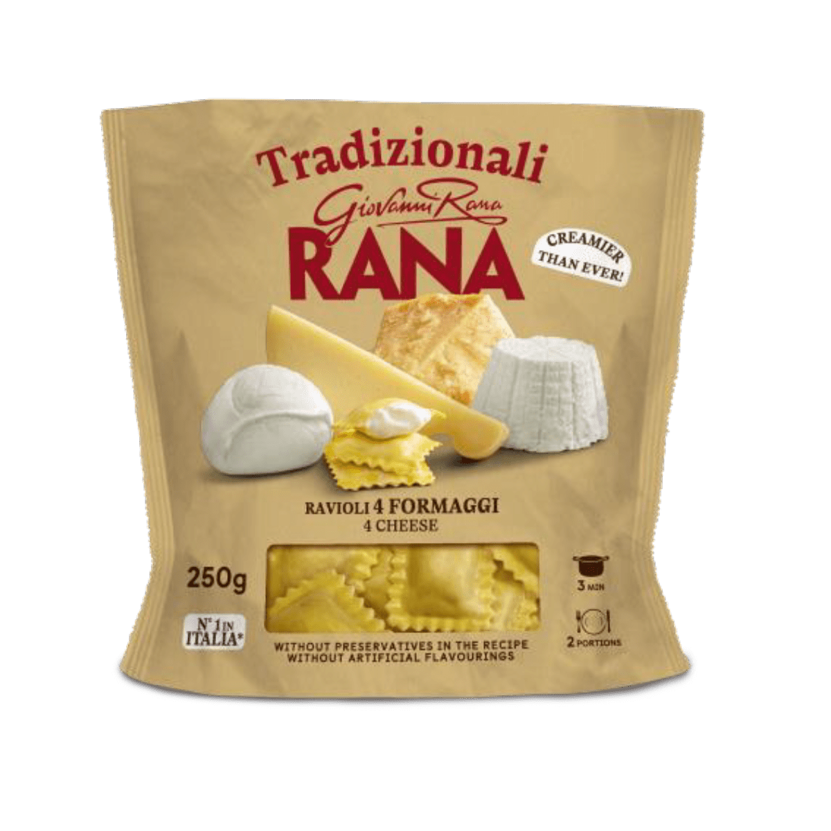 Rana-Ravioli me 4 djathra 8/250g