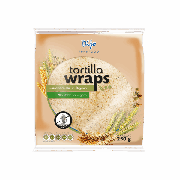 Tortilla Multigrain Wellnes 25cm 28/250g