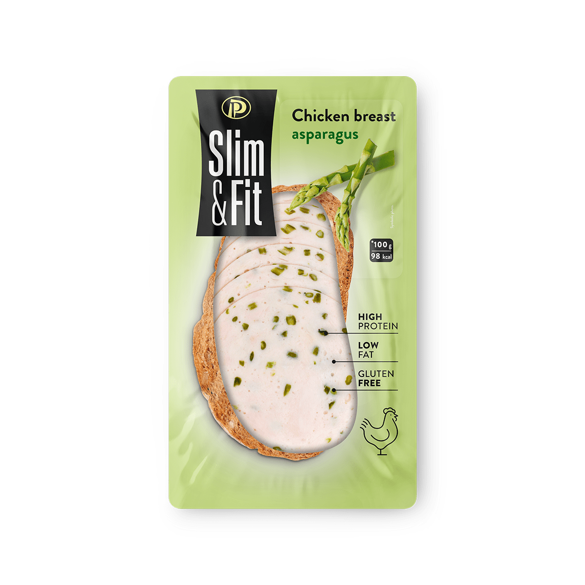 Slim&Fit pule me asparagus12/100g (4295)