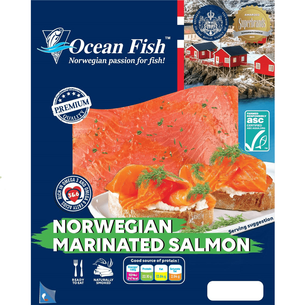 Salmon i marinuar ne rriska 10/100g