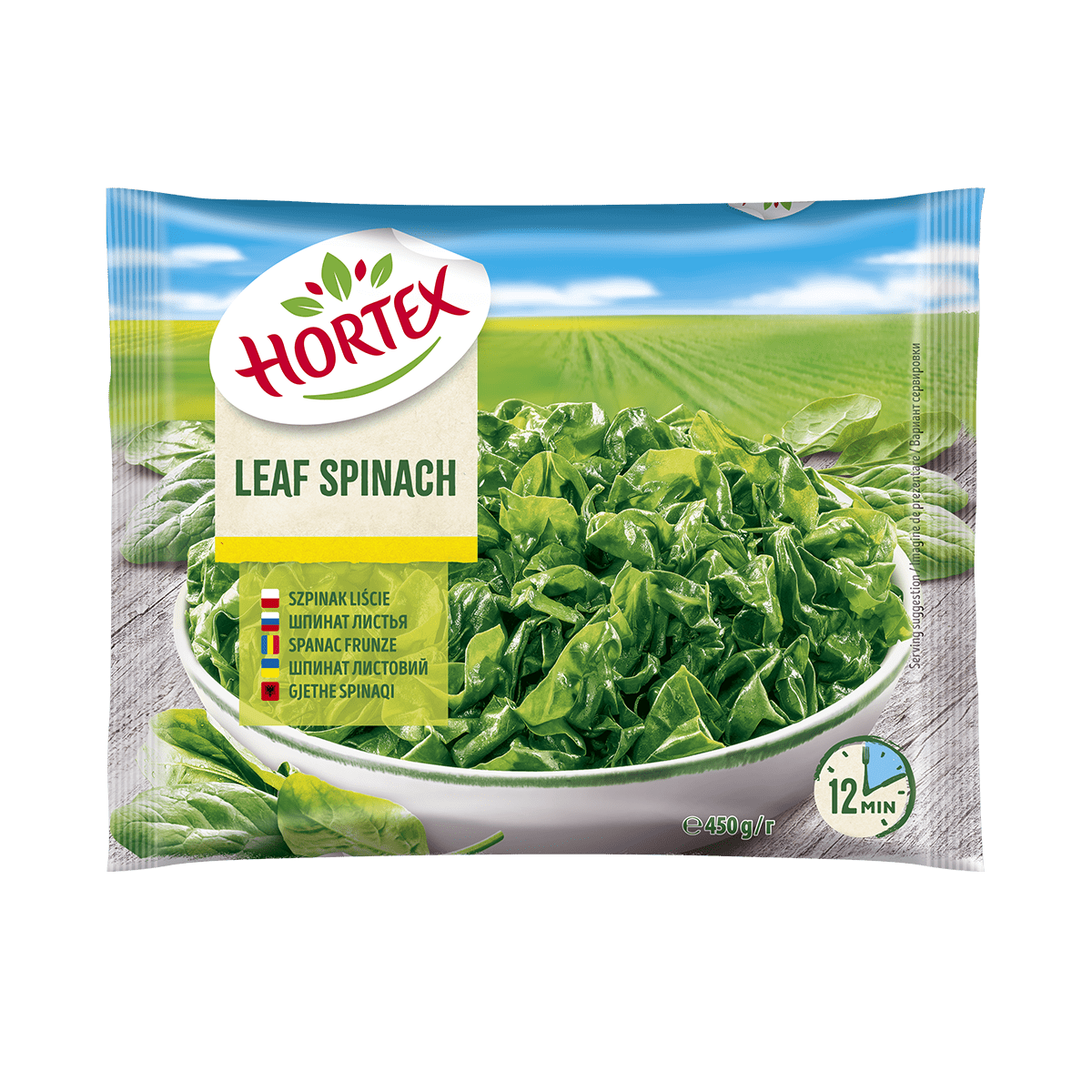 Hortex gjethe spinaqi 14/450g (560)