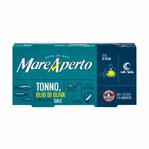 Tuna Mare Aperto ne vaj ulliri24/2x160gr