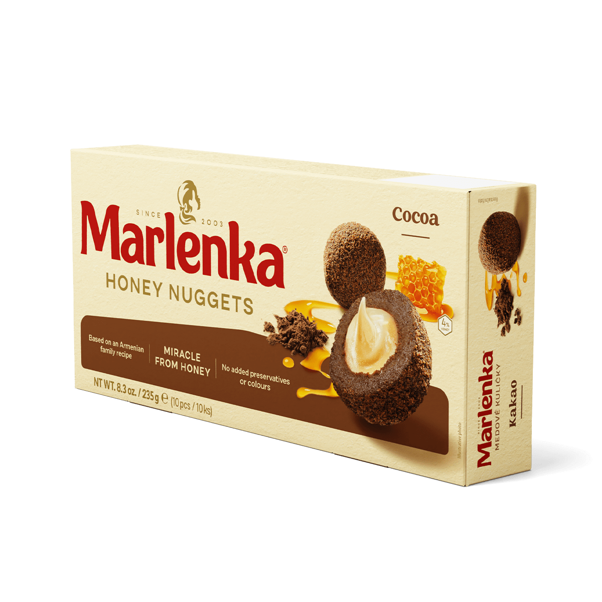 Marlenka toptha mjalti me kakao 12/235g