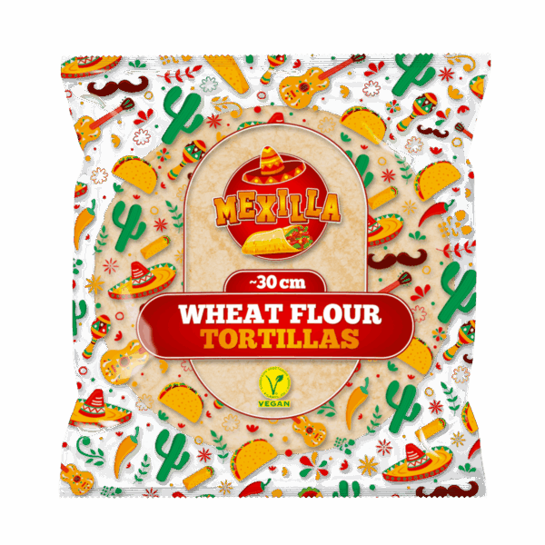 Mexilla Wheat Tortilla 30cm 10/800g(780)