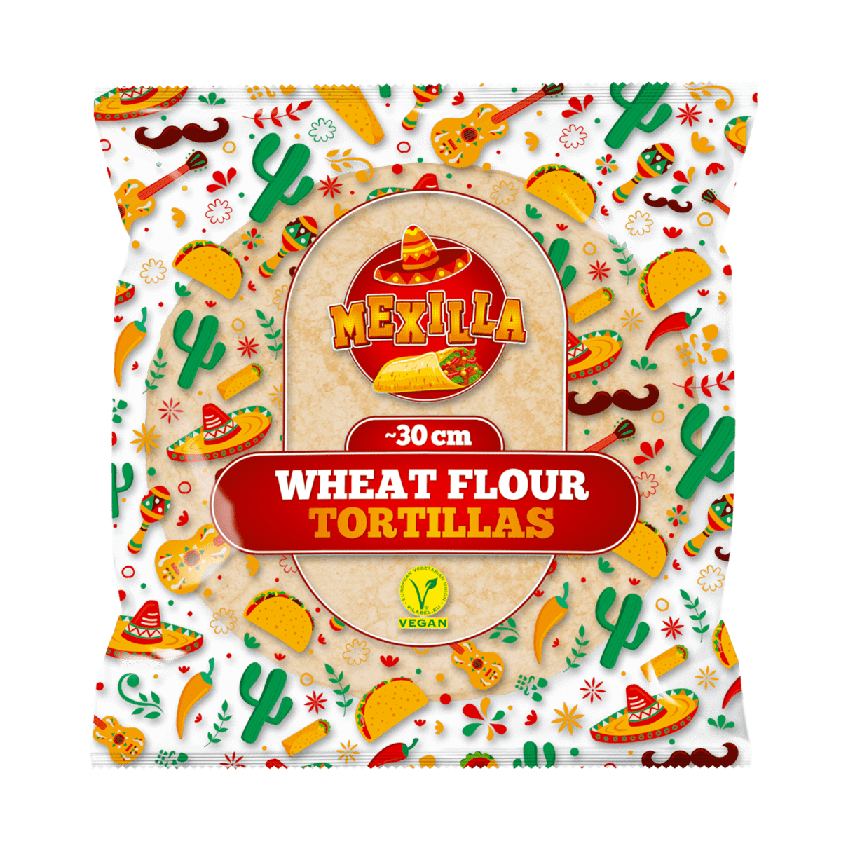 Mexilla Wheat Tortilla 30cm 10/800g(780)