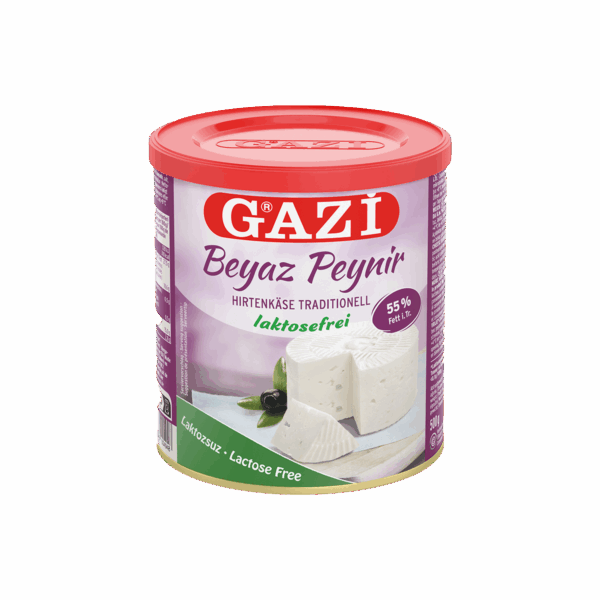 Gazi - Djath pa laktozë 55% ynd. 6x500gr