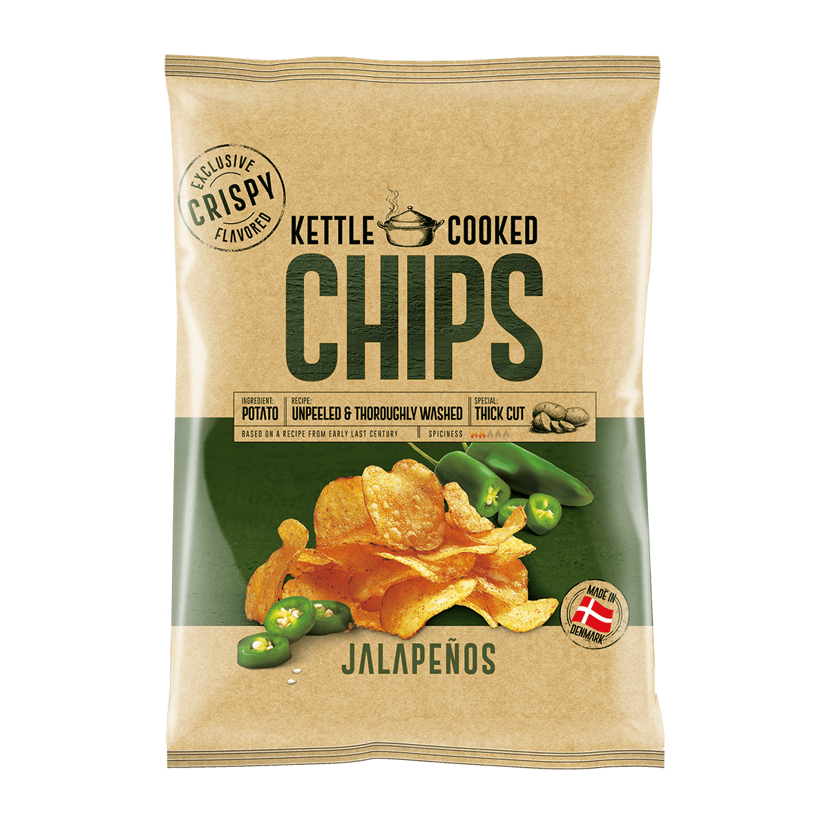 Kettle Patatina me Jalapeno 8/150g
