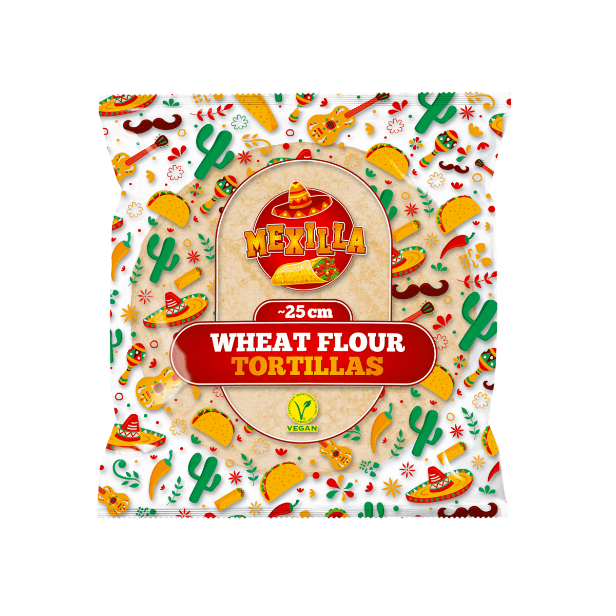 Mexilla Wheat Tortilla 25cm 15/360g(704)