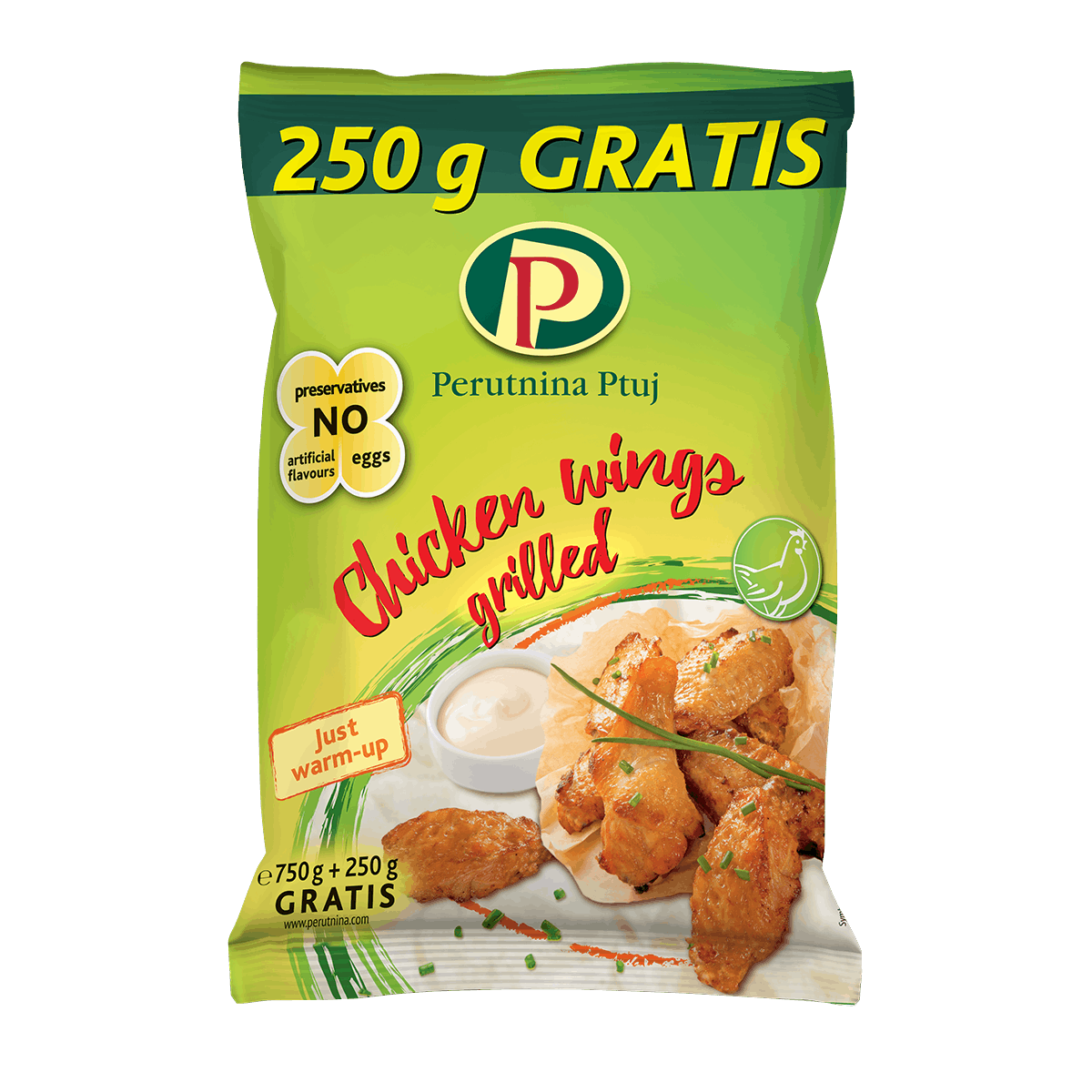 Krahë pule të pjekur 750+250gr free 8/1kg
