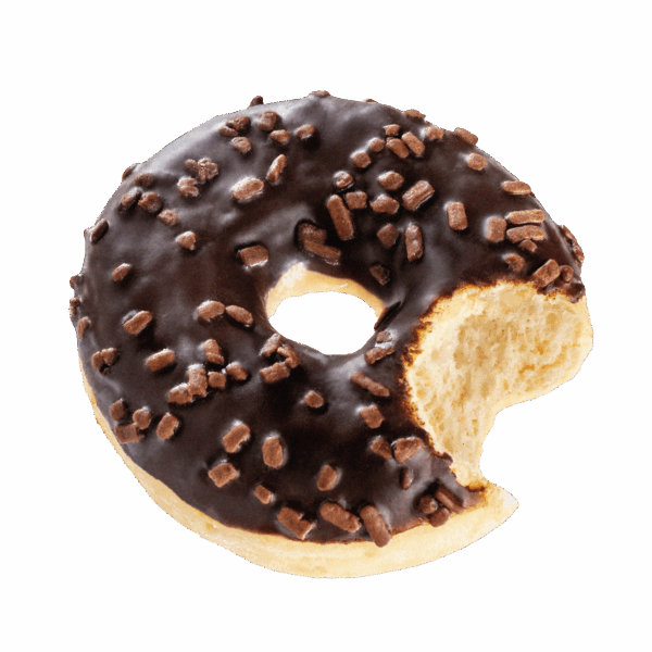 Donut Dark Choco & Flakes 1/2.54kg(48*53g)